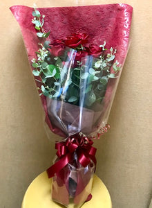 赤い薔薇の花束